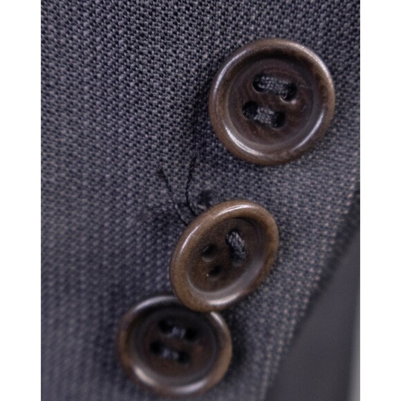 Canali Solid Gray Wool Blazer Sport Coat Mens Size 42R/S Three-Button Jacket - Picture 7 of 13